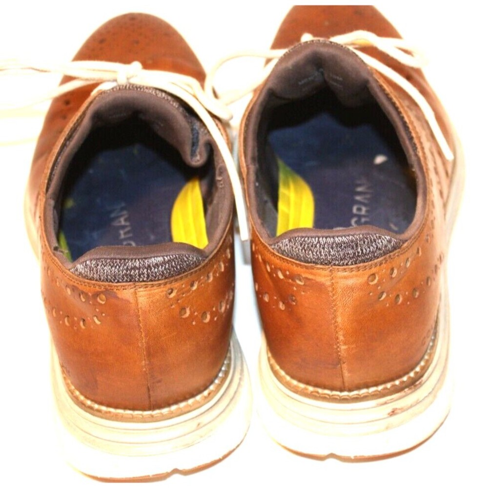 Cole Haan Original Grand Ultra Wingtip Brown Leather Oxfords Men's Sz 10M - Picture 4 of 7